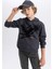 Erkek Çocuk Baskılı Kapüşonlu Kalın Sweatshirt B6316A823CW 5