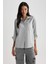 Oversize Geniş Kalıp Poplin Uzun Kollu Gömlek B0268AX23AU 4