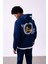 Fit NBA Golden State Warriors Standart Fit Kapüşonlu Sırt Baskılı Kalın Sweatshirt A7216AX23AU 4