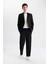 Yazlık Kumaş Pantolon Tapered Fit Normal Kesim Düz Paça Her Yöne Esneyen B6584AX24SP 5