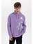 Rick and Morty Boxy Fit Kapüşonlu Sweatshirt A7867AX23AU 2