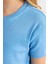 Kız Çocuk Slim Fit Dar Kesim Bisiklet Yaka Ribana Basic Düz Kısa Kollu Tişört B3054A824SM 4