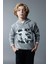 Erkek Çocuk Kapüşonlu Baskılı Kalın Sweatshirt B5950A823WN 1