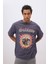 Unisex Ramones Oversize Geniş Kalıp Bisiklet Yaka Kısa Kollu Yıkamalı Soluk Efektli Tişört C3773AX24SM 4