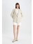 Oversize Geniş Kalıp Keten Karışımlı Blazer Ceket Z2536AZ24SM 2