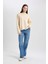 Regular Fit Basic Düz Triko Kazak Tunik C0244AX23WN 2
