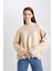 Regular Fit Basic Düz Triko Kazak Tunik C0244AX23WN 4