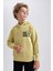 Erkek Çocuk Baskılı Kapüşonlu Sweatshirt A8597A823AU 3