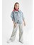 Kız Çocuk Wide Leg Geniş Paça Jean Pantolon B9825A824SM 5