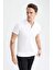 Slim Fit Dar Kesim Polo Yaka Kısa Kollu Pamuklu Basic Düz Tişört M6609AZ23SP 3