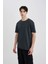 Regular Fit Bisiklet Yaka Kısa Kollu Basic Tişört B7755AX24SM 1