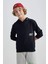 Erkek Çocuk Oversize Geniş Kalıp Kapüşonlu Sweatshirt A6584A823WN 5