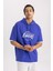 Fit NBA Los Angeles Lakers Oversize Fit Kapüşonlu Kısa Kollu Tişört B3895AX24SP 4
