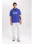Fit NBA Los Angeles Lakers Oversize Fit Kapüşonlu Kısa Kollu Tişört B3895AX24SP 5