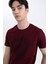Slim Fit Dar Kesim Bisiklet Yaka Baskılı Kısa Kollu Tişört B8477AX24SM 4