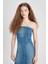 Straplez Maxi Jean Elbise B8112AX24SM 4