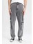 Baggy Geniş Kalıp Normal Bel Geniş Paça Kargo Cepli Jean Pantolon C3079AX24SP 1