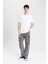 Baggy Geniş Kalıp Normal Bel Geniş Paça Kargo Cepli Jean Pantolon C3079AX24SP 4
