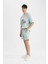 Slim Fit Dar Kesim Dar Paça Basic Düz Şort B8674AX24SM 2