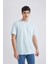 %100 Pamuk New Regular Fit Bisiklet Yaka Basic Düz Kısa Kollu Tişört V7699AZ24SP 3