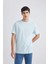 %100 Pamuk New Regular Fit Bisiklet Yaka Basic Düz Kısa Kollu Tişört V7699AZ24SP 4