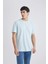 %100 Pamuk New Regular Fit Bisiklet Yaka Basic Düz Kısa Kollu Tişört V7699AZ24SP 5
