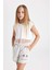Kız Çocuk Crop Kısa Kollu Tişört D5888A824SP 3