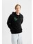 Rick and Morty Boxy Fit Kapüşonlu Sırt Baskılı Sweatshirt B5368AX24SP 3