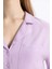 Coool Oversize Geniş Kalıp Pijama Yaka Kısa Kollu Gömlek C3751AX24SP 3