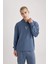 Vikings Valhalla Boxy Fit Kapüşonlu Sırt Baskılı Sweatshirt B5534AX24SP 4