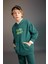 Erkek Çocuk Oversize Geniş Kalıp Sırt Baskılı Kapüşonlu Sweatshirt C0354A823CW 2