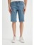 Slim Fit Dar Kesim Jean Bermuda Şort C2692AX24SM 1