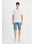 Slim Fit Dar Kesim Jean Bermuda Şort C2692AX24SM 2