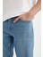 Slim Fit Dar Kesim Jean Bermuda Şort C2692AX24SM 5