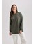 Regular Fit Bisiklet Yaka Basic Düz Sweatshirt Tunik B5244AX23AU 1