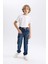 Erkek Çocuk Kargo Cepli Jogger Lastikli Paça Jean Pantolon B5447A824SP 1
