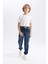 Erkek Çocuk Kargo Cepli Jogger Lastikli Paça Jean Pantolon B5447A824SP 2
