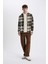 Regular Fit Kareli Oduncu Flanel Uzun Kollu Gömlek S9275AZ23AU 2