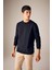 Regular Fit Bisiklet Yaka Pamuklu Basic Düz Sweatshirt T3777AZ23AU 3