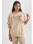 Oversize Fit Kapüşonlu Kalın Sweatshirt B4056AX23AU 4