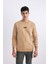 Regular Fit Bisiklet Yaka Baskılı Sweatshirt B4156AX23WN 4