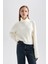 Oversize Geniş Kalıp Balıkçı Yaka Triko Kazak L0986AZ23CW 1