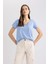 Regular Fit V Yaka Basic Düz Kısa Kollu Tişört K1507AZ24SM 4