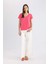 Regular Fit V Yaka Basic Düz Kısa Kollu Tişört K1507AZ24SM 2