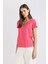 Regular Fit V Yaka Basic Düz Kısa Kollu Tişört K1507AZ24SM 3