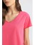 Regular Fit V Yaka Basic Düz Kısa Kollu Tişört K1507AZ24SM 4