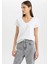Regular Fit V Yaka Basic Düz Kısa Kollu Tişört K1507AZ24SM 3
