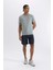 DeFactoFit Standart Fit Bisiklet Yaka Sporcu Ağır Kumaş Kısa Kollu Tişört C2829AX24SM 4