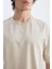 Boxy Fit Bisiklet Yaka Basic Düz Kısa Kollu Tişört D5071AX24HS 5