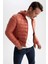 Slim Fit Kapüşonlu Su İtici Isı Yalıtımlı Şişme Mont N4661AZ23SP 4